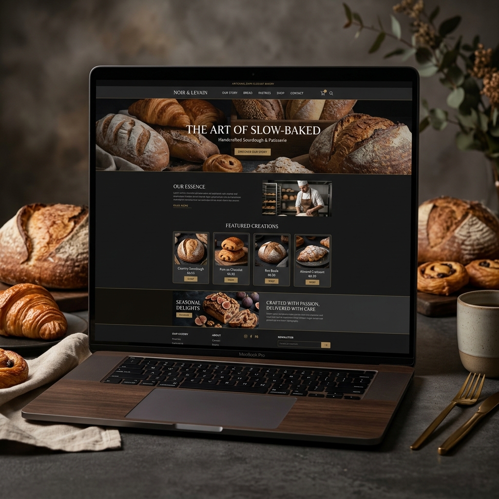 Bäckerei Website Referenz